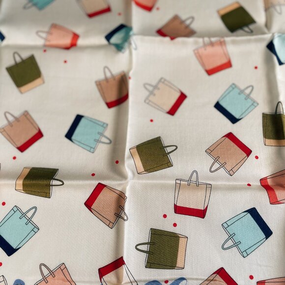 Celine NWT Cotton Scarf – Tote Bag Print - Picture 3 of 10